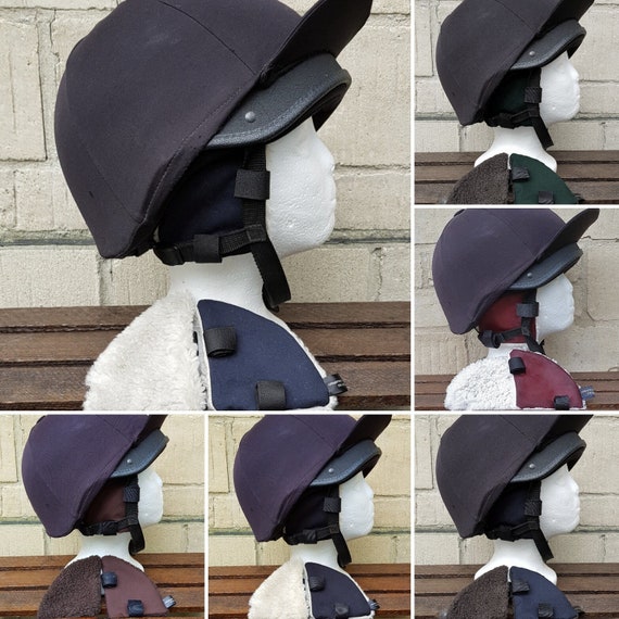 Cosy Ears Brown Fleece Lined Riding Hat Ear Warmers Cosy Ears Brown Fleece Lined Riding Hat Ear Warmers