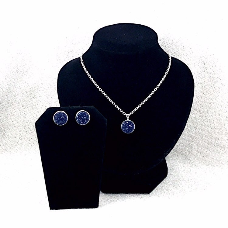 druzy jewelry sets