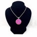 Hot Pink Druzy Necklace for Women - Hot Pink Druzy Statement Necklace - Hot Pink Druzy Pendant Necklace for Teens - Hot Pink Druzy Jewelry