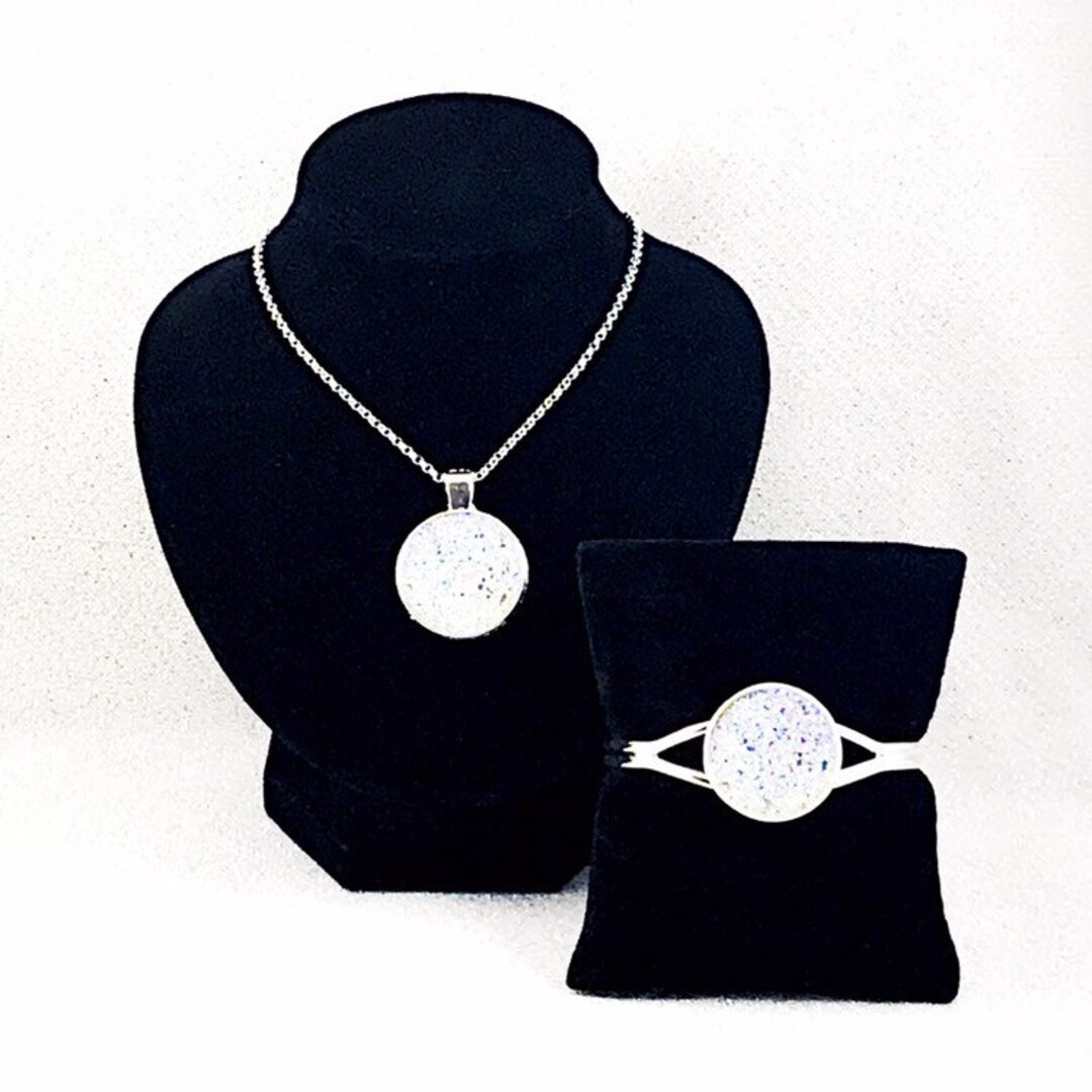 Crystal Druzy Jewelry Set for Women Crystal Druzy Necklace Etsy