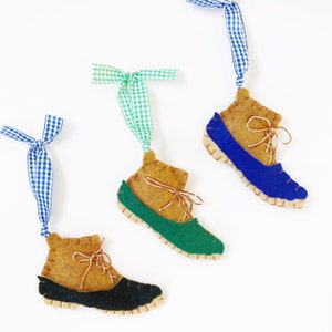 Duck Boot Ornament, Preppy Boots, Preppy Ornament, Shoe Ornament, Preppy Christmas Ornament, Rubber Boot Ornament