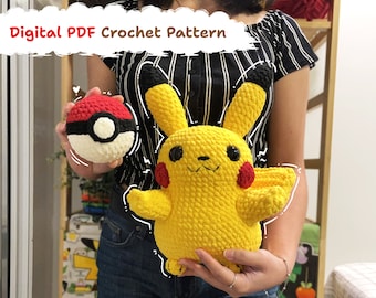 DIGITAL PDF 2-in-1 Electric Mouse + Capsule Ball Crochet Pattern Tutorial