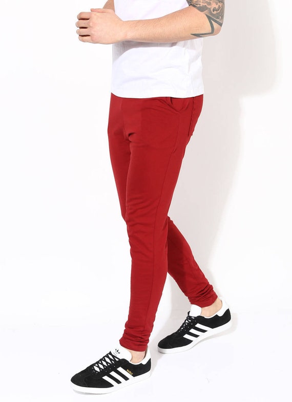red jogger pants for mens