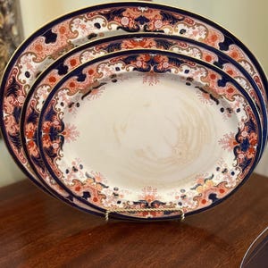 Lucania Pattern Platters; Booths China; Royal Semi Porcelain; England