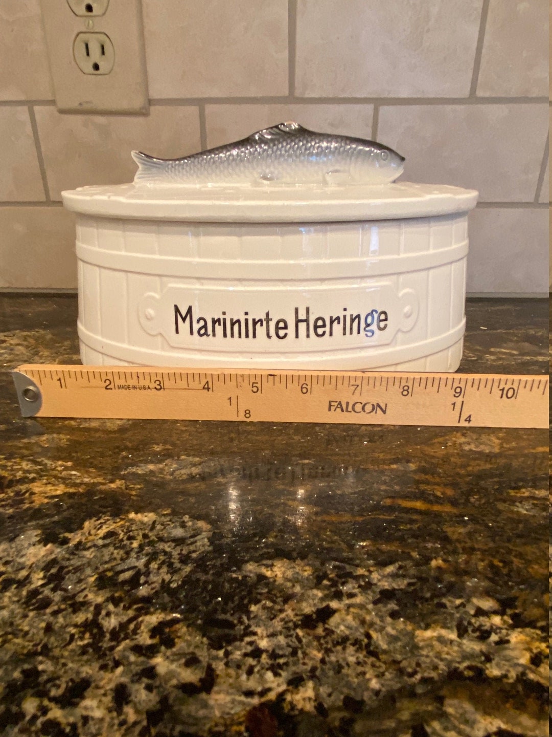 SALE!!! Vtg German Pickled Herring Dish; Marinirte Heringe Dish ...