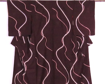 Vintage Japanese Kimono / Komon / Mon-Shusu / Koma-Rinzu / A22
