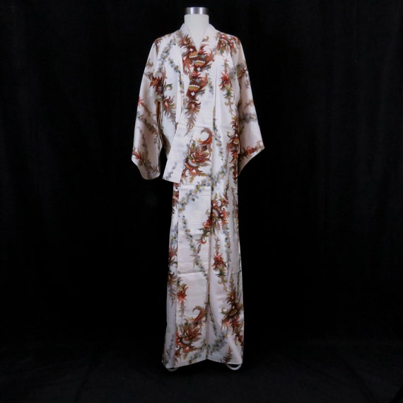 Vintage Japanese Kimono / Komon / Meisen / A13 - image 2