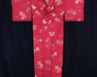 全国送料無料の通販 Kimono Japanese Vintage / Kawari-hutakoshi-chirimen / Komon 小物