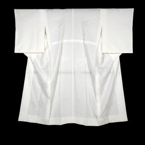 Vintage Japanese Kimono / Kimono / Inner / Juban/ White / L27