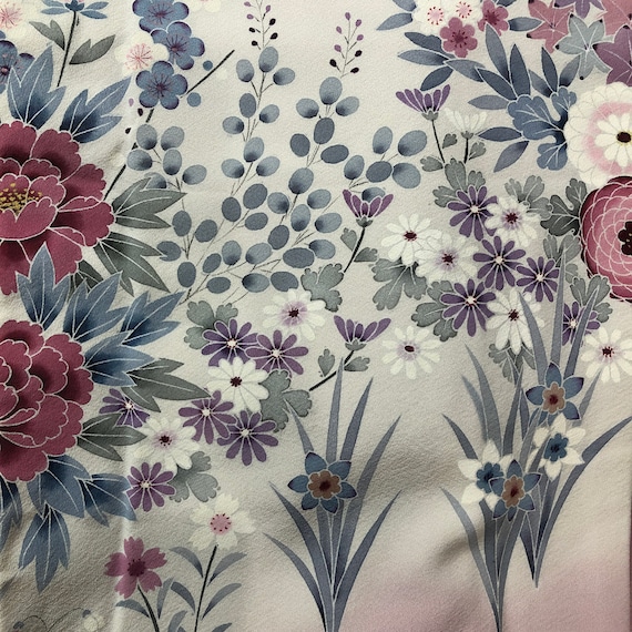 Vintage Japanese Kimono / Iro-Tomesode / Pink / C… - image 10