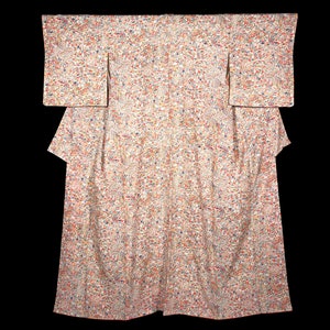Vintage Japanese Kimono / Kimono / Komon / Flower / Floral / Never Used / L73