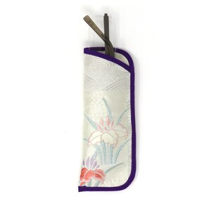 Custodia per occhiali da lettura / realizzata in Kimono giapponese vintage Obi / Platino / Iris / Pino / Seigaiha / Acero / Fiore / GC1 / GC2 / GC3