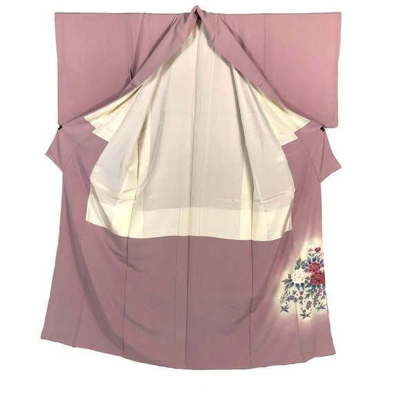 Vintage Japanese Kimono / Iro-Tomesode / Pink / C… - image 2