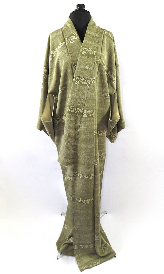Vintage Japanese Kimono / Komon / Tulip / 003 - image 1