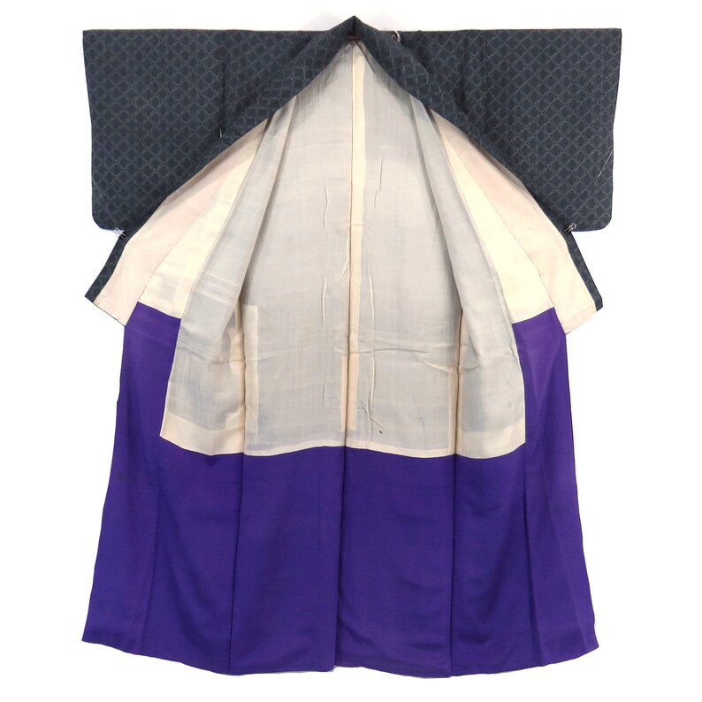 Vintage Japanese Kimono / Komon / Hitokoshi-chirimen / D71 - Etsy