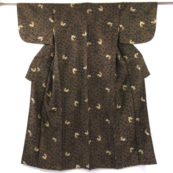 Vintage Japanese Kimono / Komon / Flower / Chrysan