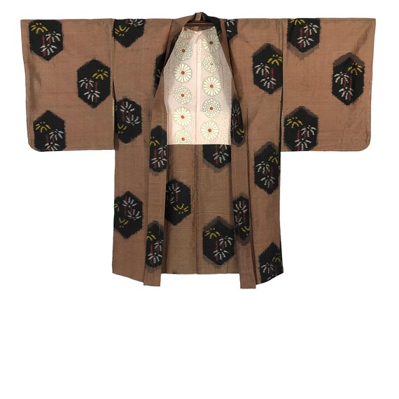 Vintage Japanese Haori / Kimono Jacket / Kimono C… - image 3