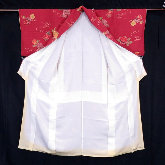 Vintage Japanese Kimono / Komon / Kawari-hutakoshi-chirimen