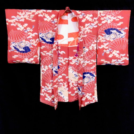 Vintage Japanese Kimono / Haori / D54 - image 3