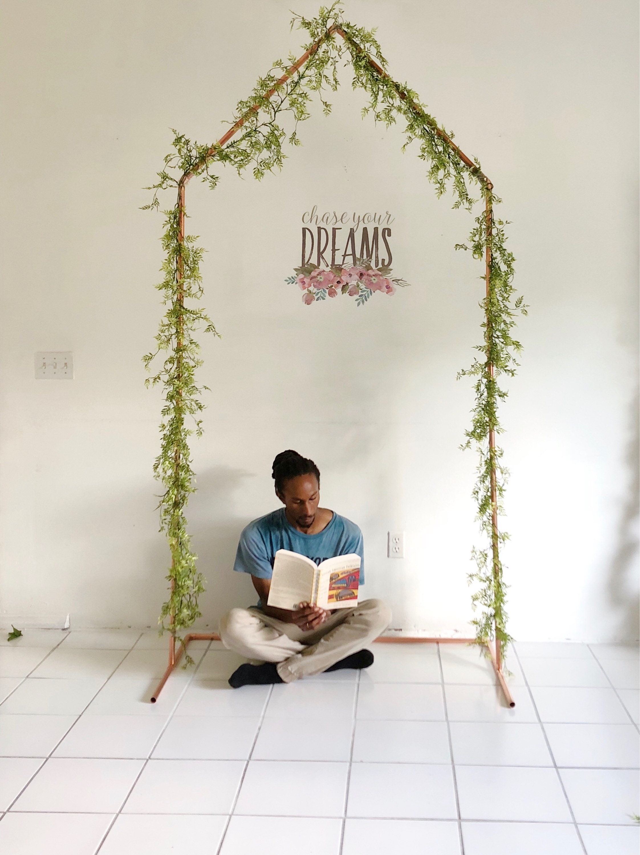 Copper Triangle Arch Backdrop Geometric Wedding Backdrop Etsy