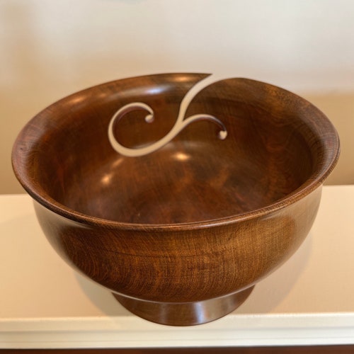 Yarn Bowl - shops Hardwood - 9.75