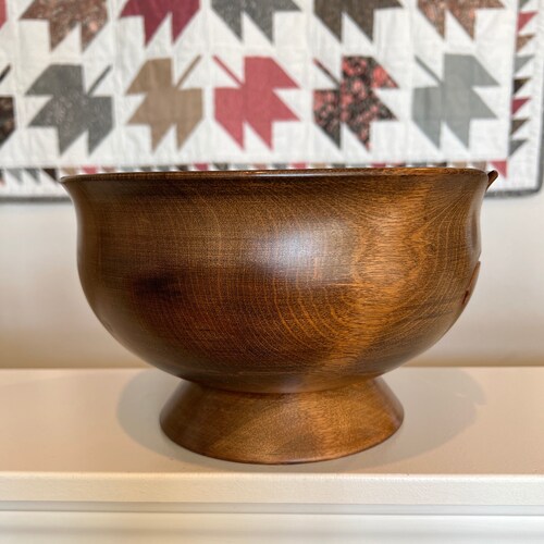 Yarn Bowl - shops Hardwood - 9.75