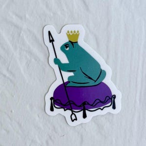 Frog King  Sticker 2&quot;