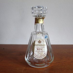 Vintage Baccarat France Glass Decanter Courvoisier Cognac