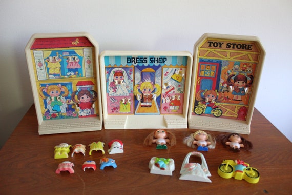 Buy Vintage Dolly Pops Pop Town Dress up Toys Knickerbocker Toys
