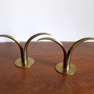 Ystad Metall Brass Candle Holders Made in Sweden