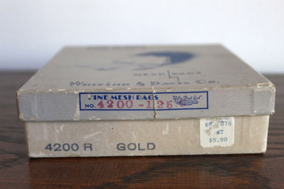 Antique Whiting & Davis Gold Mesh Purse - image 4