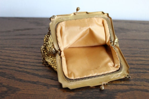 Antique Whiting & Davis Gold Mesh Purse - image 7