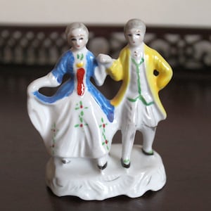 Made in Occupied Japan Porcelain Victorian Couple Figurine