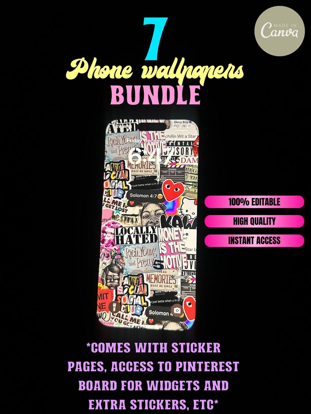 Phone Wallpaper Vision Board Wallpaper 2024 Vision Board Bookings