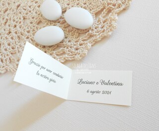 50 Biglietti Di Ringraziamento Per Matrimonio – Formato DIN A6, Bianco Con Laccatura UV Lucida, Retro Con Campo Indirizzo