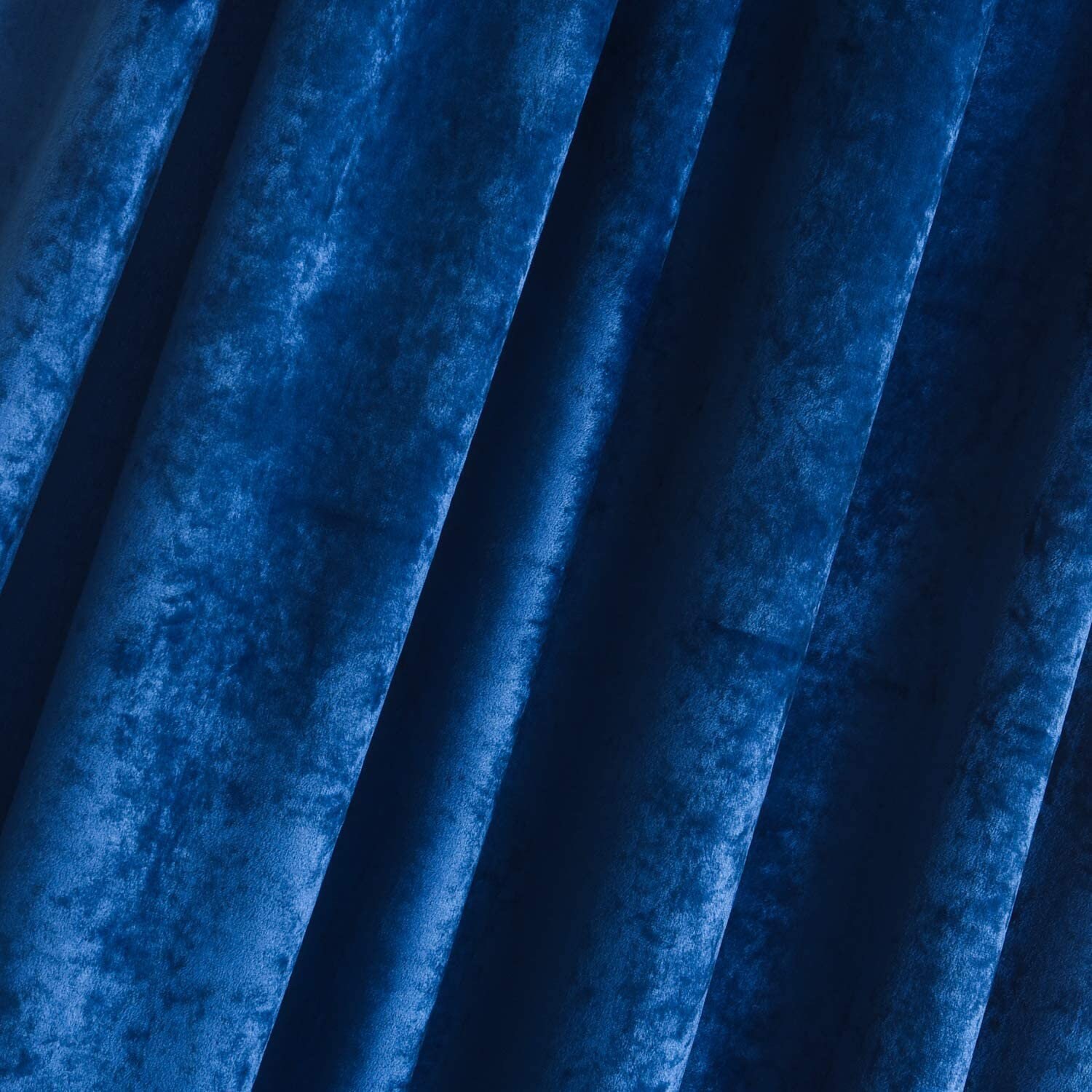 Mid Century Modern Velvet Royal Blue Curtains Rod Pocket Etsy