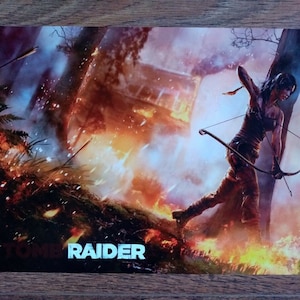 Tomb Raider / Lara Croft / Mountain Temple / Video Game Display Poster