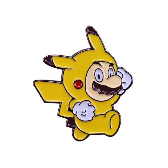 Pika Mario Pikachu Suit Super Mario Bros Pokemon Game Etsy Pika Mario Pikachu Suit Super Mario Bros Pokemon Game Etsy