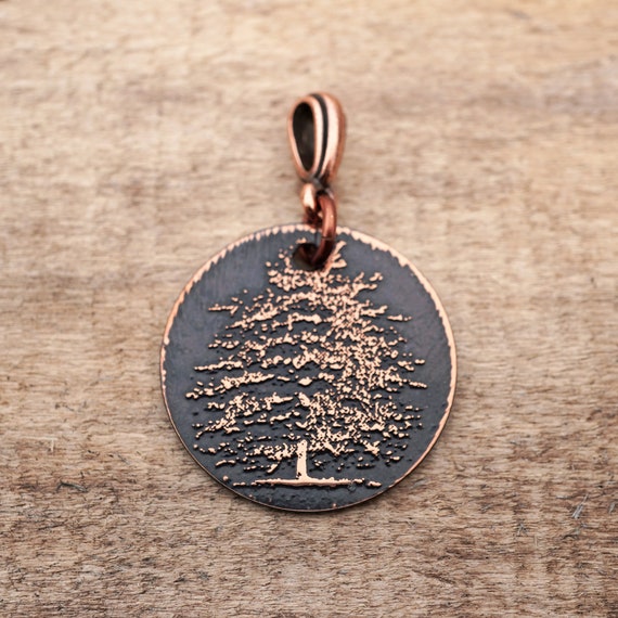 Round Copper Tree Pendant Round Copper Tree Pendant