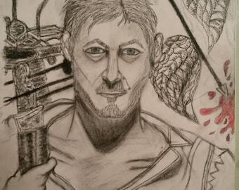 The Walking Dead Daryl Dixon Portrait