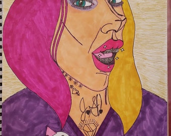 Jeffree Star Grillz Fan Art Portrait