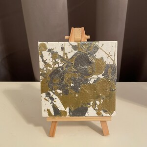 Silver and Gold Mini Metallic Paint Splatter