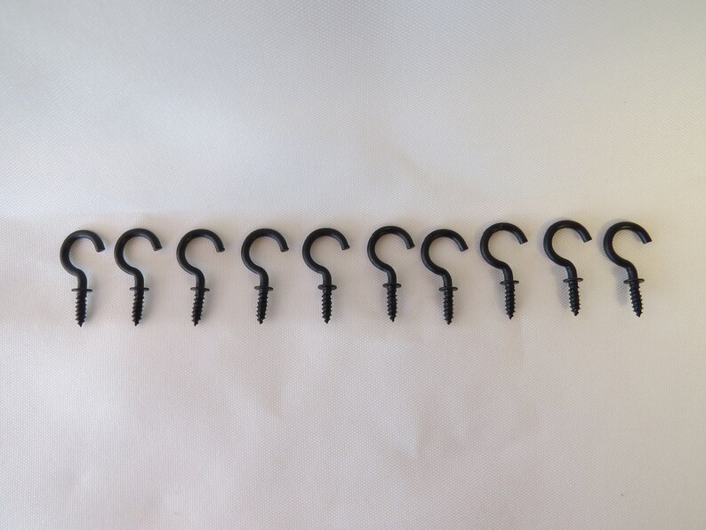Small Black Screw in Jewelry Hooks 5/8 Inch Etsy