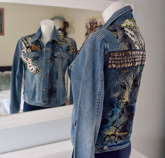 jewelled denim jacket