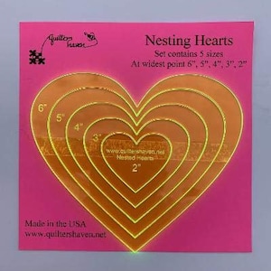 Nesting Hearts for Quilters and Crafters #QHHRT