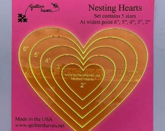 Nesting Hearts for Quilters and Crafters #QHHRT