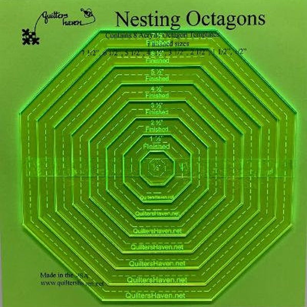 Nesting Octagons for Quilters and Crafters Set #2