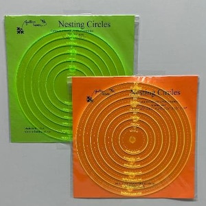 Nesting Circle Set #1 and #2 for Quilters and Crafters