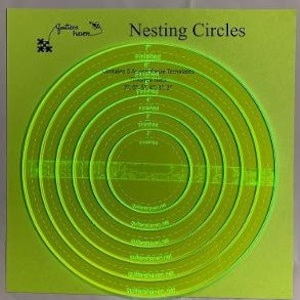 Nesting Circles for Quilters and Crafters Set #1