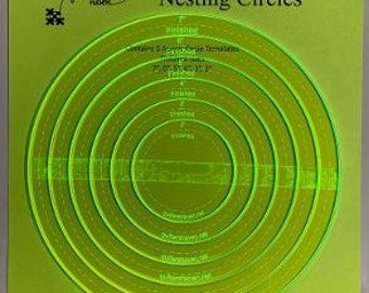 Nesting Circles for Quilters and Crafters Set #1
